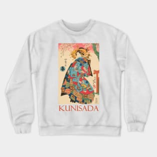 Spring by Utagawa Kunisada Crewneck Sweatshirt